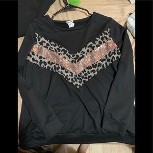 Leopard print sweater